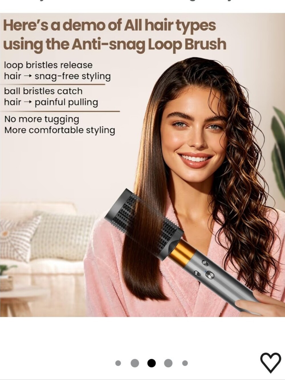Anti-snag Loop Brush Attachment for Dyson Airwrap - Picture 3 of 10